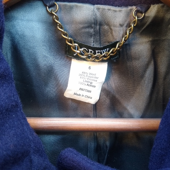 Like New JCrew Salon Peacoat Blue Size 6/Small Worn 1x! - Picture 9 of 11